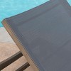 Oversart Summerland Chaise Lounge - Dark Grey Mesh - 3 of 4