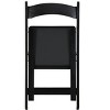 Anybear 4pcs Upholstered Folding Chair For Dining Room, Space Saving, Easy To Carry, Black Shelf+Black Cushion - 4 of 4