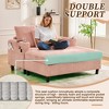 KTMBDW Chaise Lounge Chair Indoor, 56" Oversized Sleeper Chair, Upholstered Sofa Bed with USB Charging&2 Cup Holders for Living Room - 3 of 4
