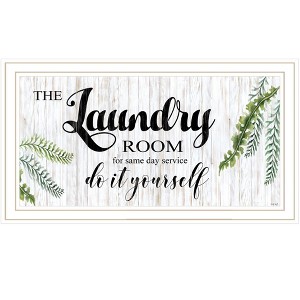 HomeRoots The Laundry Room-Same Day Service Framed Print Wall Art - 1 of 4