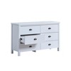 MasterDrawer Dresser with 6 Deep Drawers, Interlocking System, Pre-Assembled Glides, Classic White - 2 of 4