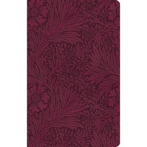 ESV Large Print Value Thinline Bible (Trutone, Raspberry, Floral Design) - by  Esv Bibles (Leather Bound) - 1 of 1