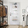 6 Tier Over Door Pantry Organizer Hanging Hooks Door Storage Rack Carbon Steel Basket 62.99in Over Door Shelf for Kitchen Bathroom - 2 of 4
