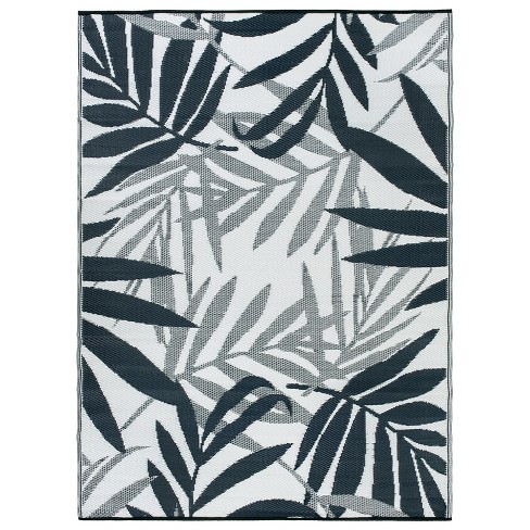 World Rug Gallery Contemporary Flowers Weather Resistant Reversible  Indoor/outdoor Area Rug : Target