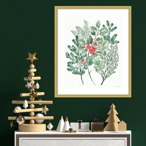 Amanti Art 21"x25" Classic Christmas IV by Beth Grove Wood Framed Wall Art Print - 1 of 4