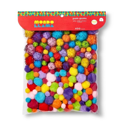 Pom Poms Group Lot of 5 Small Packs of Miniature Pom Poms for 