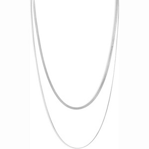 Waterproof Non-Tarnish Necklace Set, 18K Gold Plated Layered Dainty Chains, Stackable Jewelry Gift for Women - 1 of 4