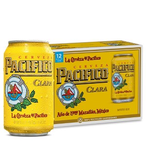 Pacifico Clara Mexican Lager Beer - 12pk/12 fl oz Cans - 1 of 4