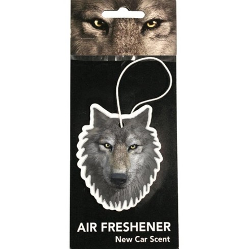 Just Funky Wolf New Car Scent Hanging Air Freshener : Target