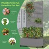 Iron Black Outdoor Planting Box with Climbing Frame - Classic Louver Shape - 4 of 4