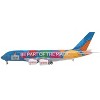 Airbus A380-800 Commercial Aircraft "Emirates Airlines" Blue with Graphics 1/400 Diecast Model Airplane by GeminiJets - 3 of 4