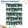 Christmas Area Rug, Washable Non Slip Holiday Carpet with Xmas Tree Reindeer Snowflake, Low Pile Accent Rug for Home - 2 of 4