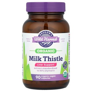 Oregon's Wild Harvest Organic Milk Thistle, 90 Organic Vegan Capsules - 1 of 3
