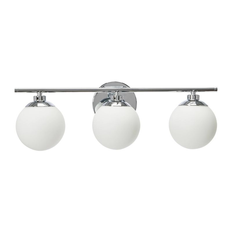 Robert Stevenson Lighting Robert Stevenson Lighting Lorne Metal and Frosted Glass 3-Light Vanity Light, 6 of 7