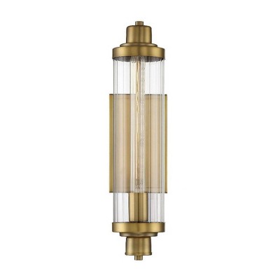 Savoy House Pike 1 - Light Wall Light in  Warm Brass