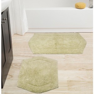 Waterford Collection Cotton Tufted Set of 2 Bath Rug Set - Home Weavers - 1 of 4