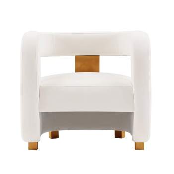 Amirah Modern Velvet Upholstered Accent Chair - Manhattan Comfort