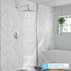 Bathroom Shower Faucet Set, Rainfall Shower Head With Handheld Combo, Wall Mounted Shower System Shower Fixtures With Pressure-Balanced Valve - 2 of 4