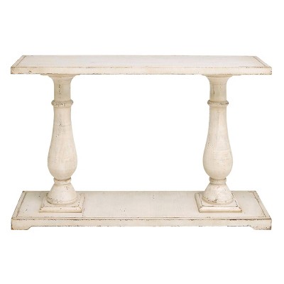 Antique Wood Console Table White - Olivia & May : Target