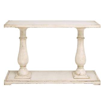 Antique Wood Console Table White - Olivia & May