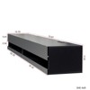 Syemin TV Stands and Consoles Modern Warm Black TV Cabinet for 80 Inch TV Stands for Living Room Bedroom, Black, 70.87"*15.75"*11.81" - 3 of 4