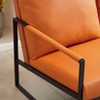 CAVINAS Leather Accent Chair with Mid-Height Backrest and Non-Slip Adsorption Feet,Upholstered Living Room Chairs,Reading Chairs for Living Room - 4 of 4