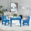 Tangkula Kids Square Table Indoor Outdoor Heavy-Duty All-Weather Activity Play Table - 4 of 4