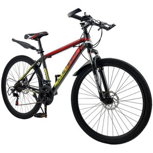Topteng 24/26/27.5/29" Mountain Bike Spoke Wheel for Adults with Fender - 1 of 4