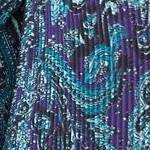 deep teal paisley print