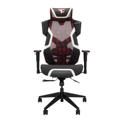 FaZe Pattern High-Back Ergonomic Gaming Chair with Strong Mesh & Lumbar Support