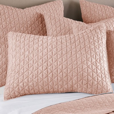Blush Twin Reversible Microfiber Quilt Set