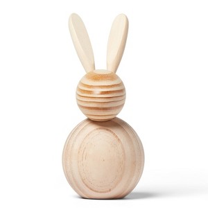 Easter Craft Bunny Wood Base - Mondo Llama™ - 1 of 3