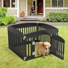 AZL1 Life Concept Pet Crates and Houses 4 Panel Dog Playpen Indoor, Outdoor Pet Fence Ideal for Small to Medium Dogs, Black, 35.6"*35"*23.6" - 4 of 4