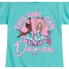 Girls' - Barbie - This Girl Can Dance Fitted Short Sleeve Graphic T-Shirt - 2 of 4