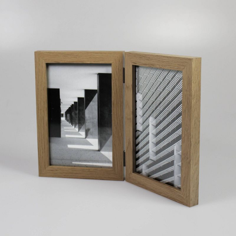 Thin Hinged Frame Holds 2 Photos - Threshold™, 3 of 9