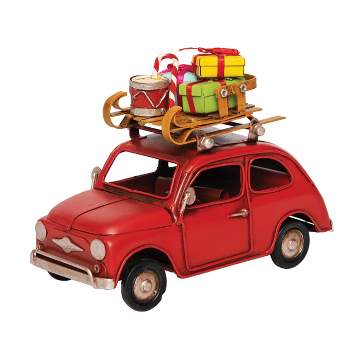 Gallerie II Red Car W/luggage Figurine