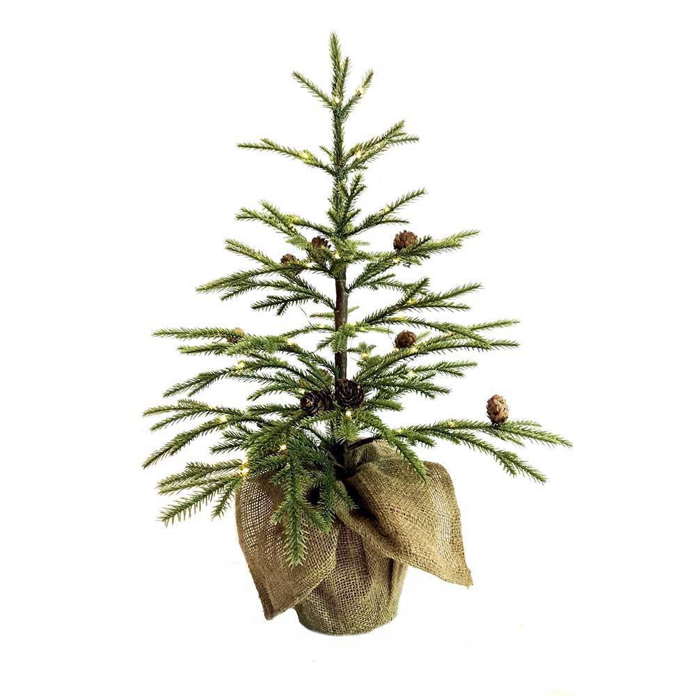 UPC 086131456381 product image for Kurt Adler 2ft Pre-Lit LED Battery Operated Silver Bark Artificial Tree Multicol | upcitemdb.com