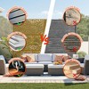 72" H Metal Privacy Screen for Outdoor, Freestanding Decorative Privacy Screen with Stable Base, Metal Fence Panel for Balcony Patio Garden - 4 of 4