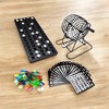 Slickblue Classic Bingo Game Set, Metal Cage & Chips, Party Game Kit, Family Style, 8"x8" Cage, 75 Balls - 3 of 3