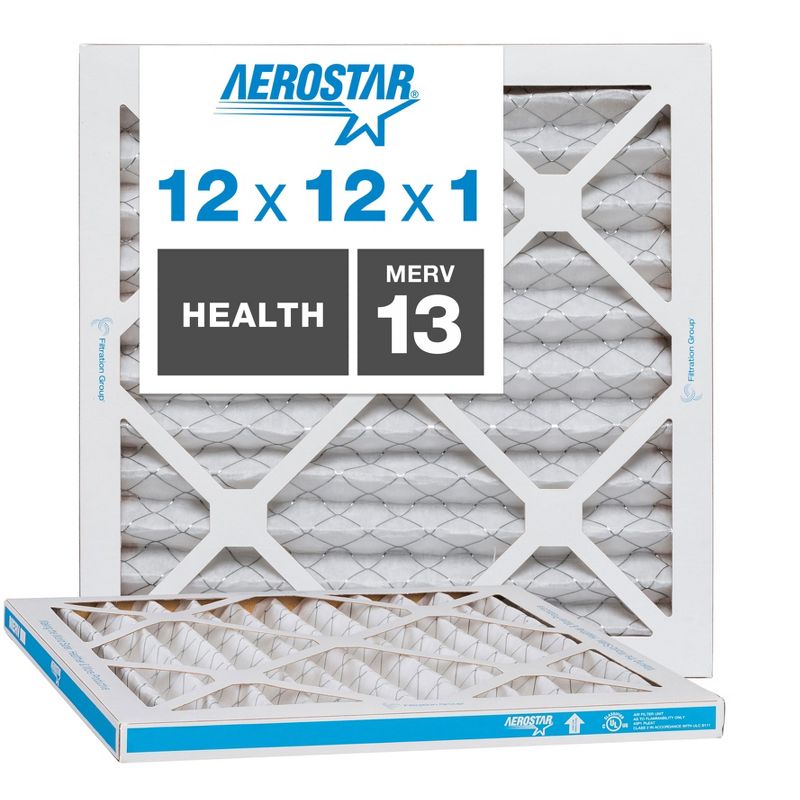 Aerostar AC Furnace Air Filter - Health - MERV 13 - Box of 2, 1 of 6