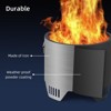 Smokeless Fire Pit, Outdoor Wood Burning Portable Firepit with Removable Ash Pan, Bonfire Pit with Poker, Stand for Outside, Backyard, Patio - 4 of 4