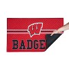 Evergreen NCAA Wisconsin Badgers Embossed Mat Cross Hatch Indoor and Outdoor Doormat - 4 of 4