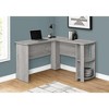 Monarch Specialties Computer Desk Home Office Corner Storage Shelves 48InchL L Shape Work Laptop Laminate White Contemporary Modern - 4 of 4