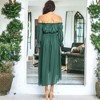 Anna-Kaci Women's Casual Boho Off Shoulder Gone With The Wind Dress - 3 of 4