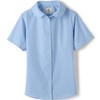 Lands' End School Uniform Kids Short Sleeve Peter Pan Collar Broadcloth Shirt - 3 of 4