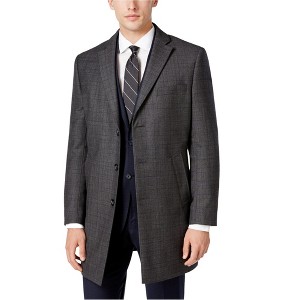 Calvin Klein Mens Plaid Overcoat Dress - 1 of 1