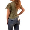Women's Demi Crochet Sleeve Top - Mikarose - 2 of 4