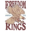 Men's Lost Gods Freedom Rings Eagle T-Shirt - 2 of 4