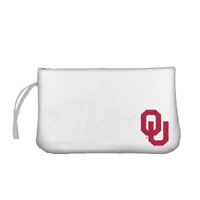 NCAA Oklahoma Sooners Clear Zip Closure Wristlet