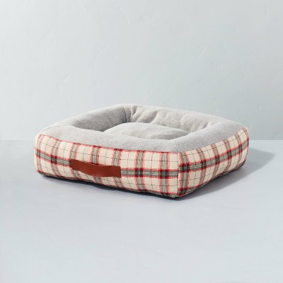 Small Holiday Plaid Pet Bed Red/Green - Hearth & Hand™ with Magnolia